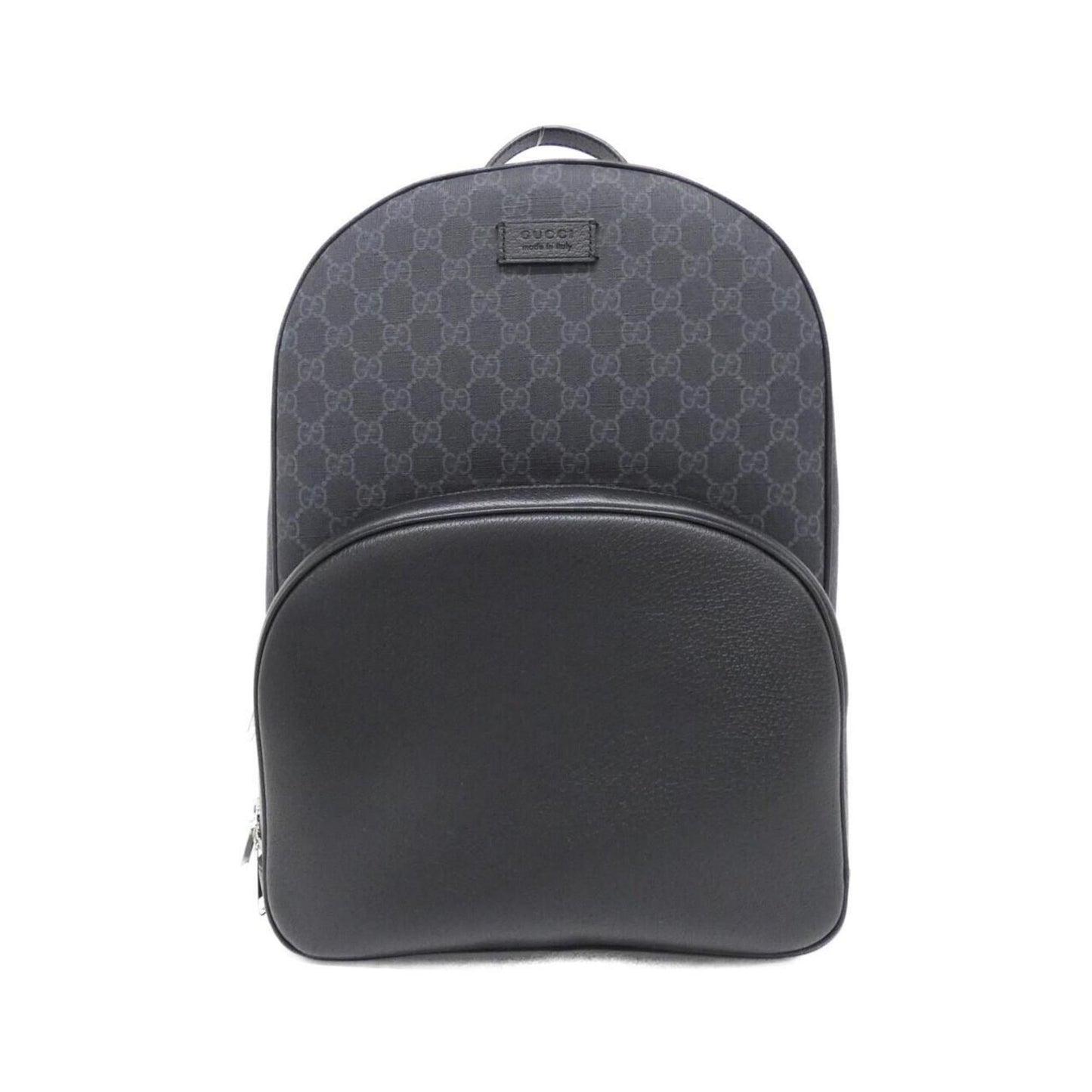 Gucci Black Gg Supreme Leather Backpack