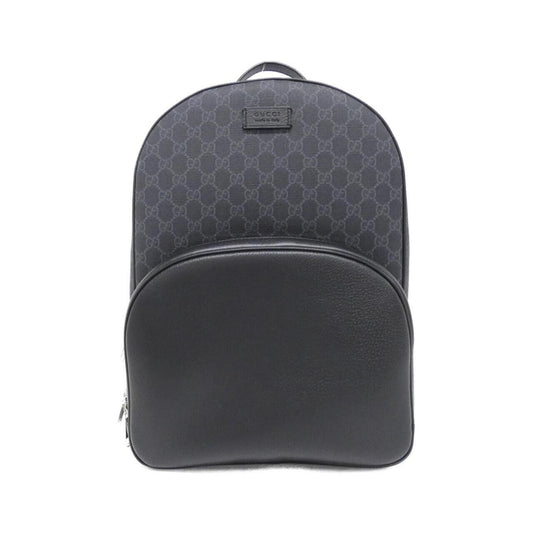 Gucci Black Gg Supreme Leather Backpack