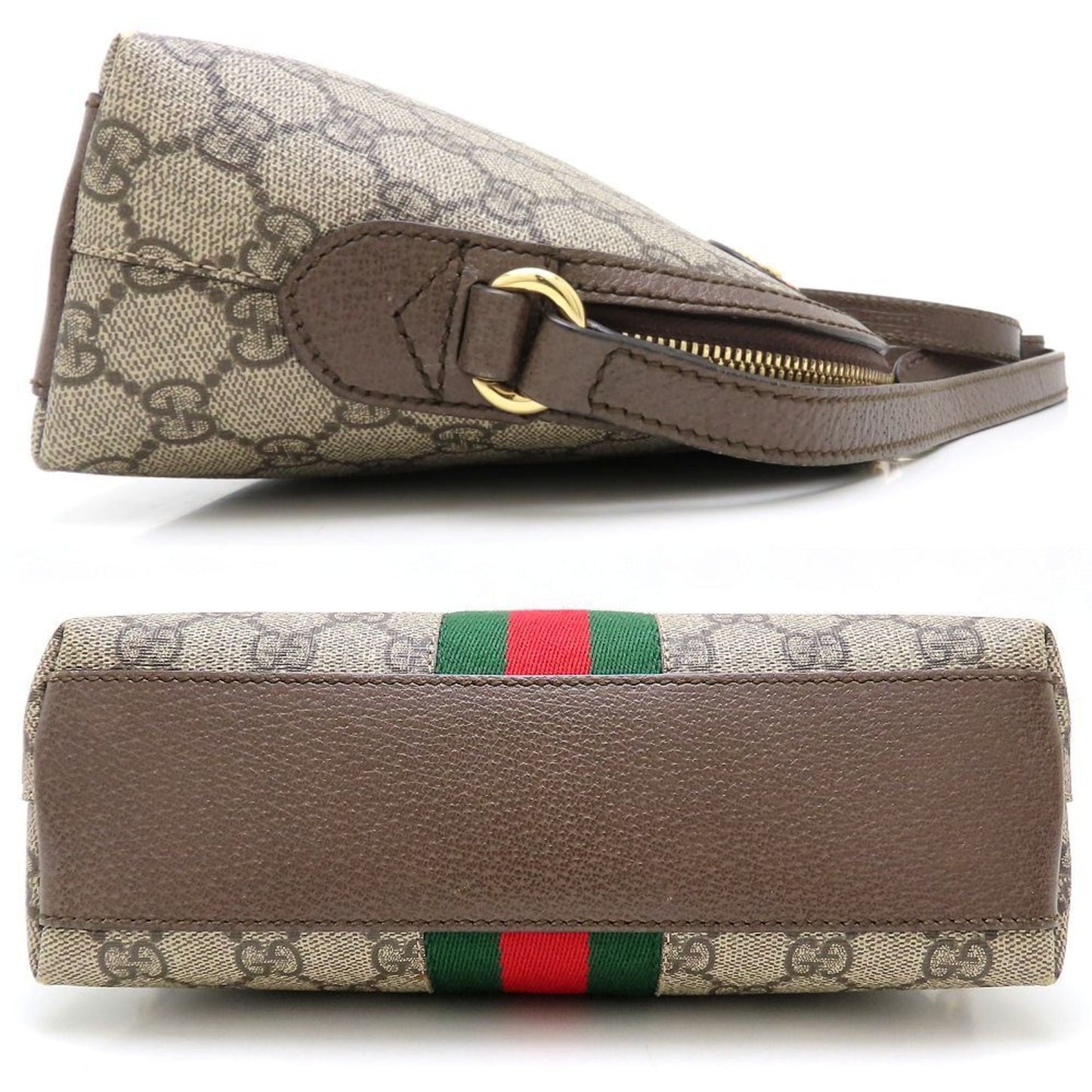 Gucci Beige Gg Supreme Leather Shoulder Bag