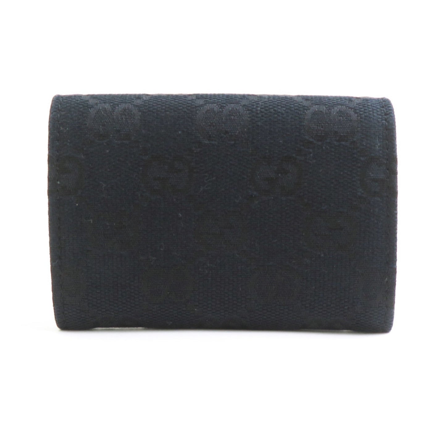 Gucci Black Gg Canvas Coin Purse/Coin Case