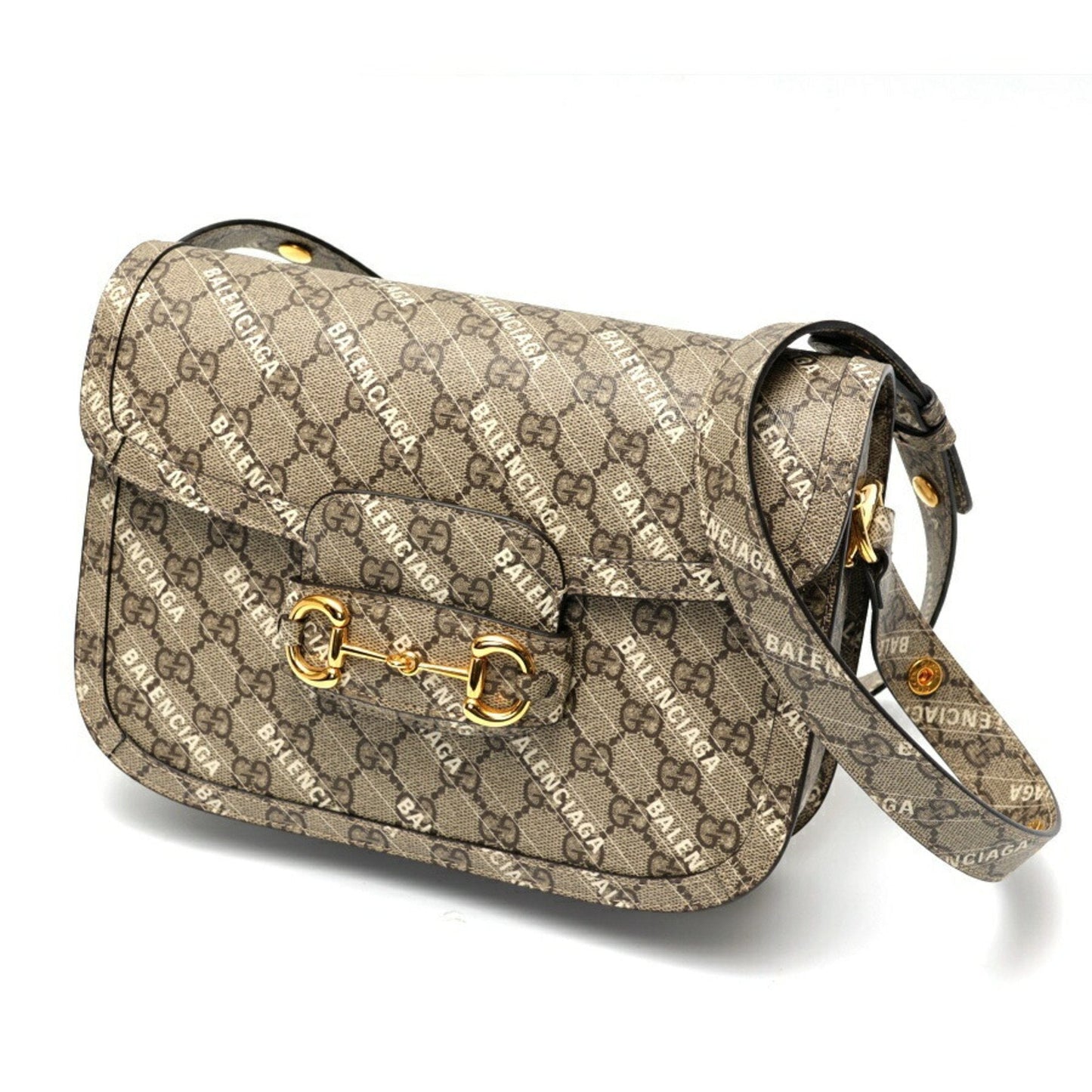 Gucci Grayish Gg Supreme Shoulder Bag