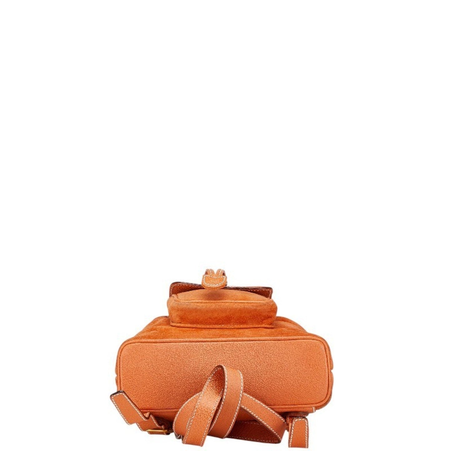 Gucci Orange Suede Leather Backpack