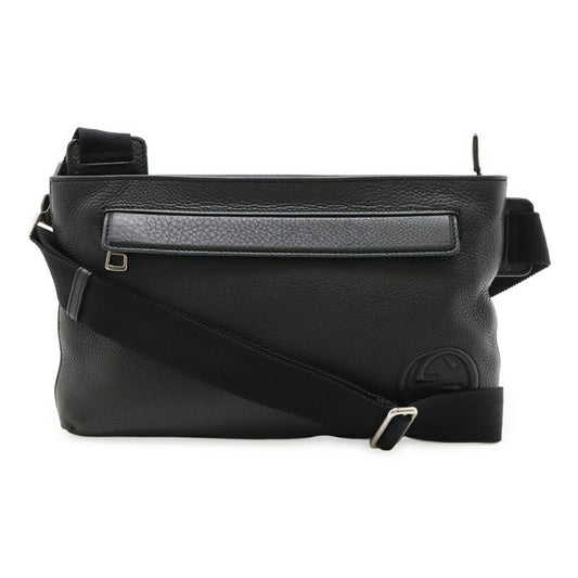 Gucci Black Leather Shoulder Bag Sling Bag