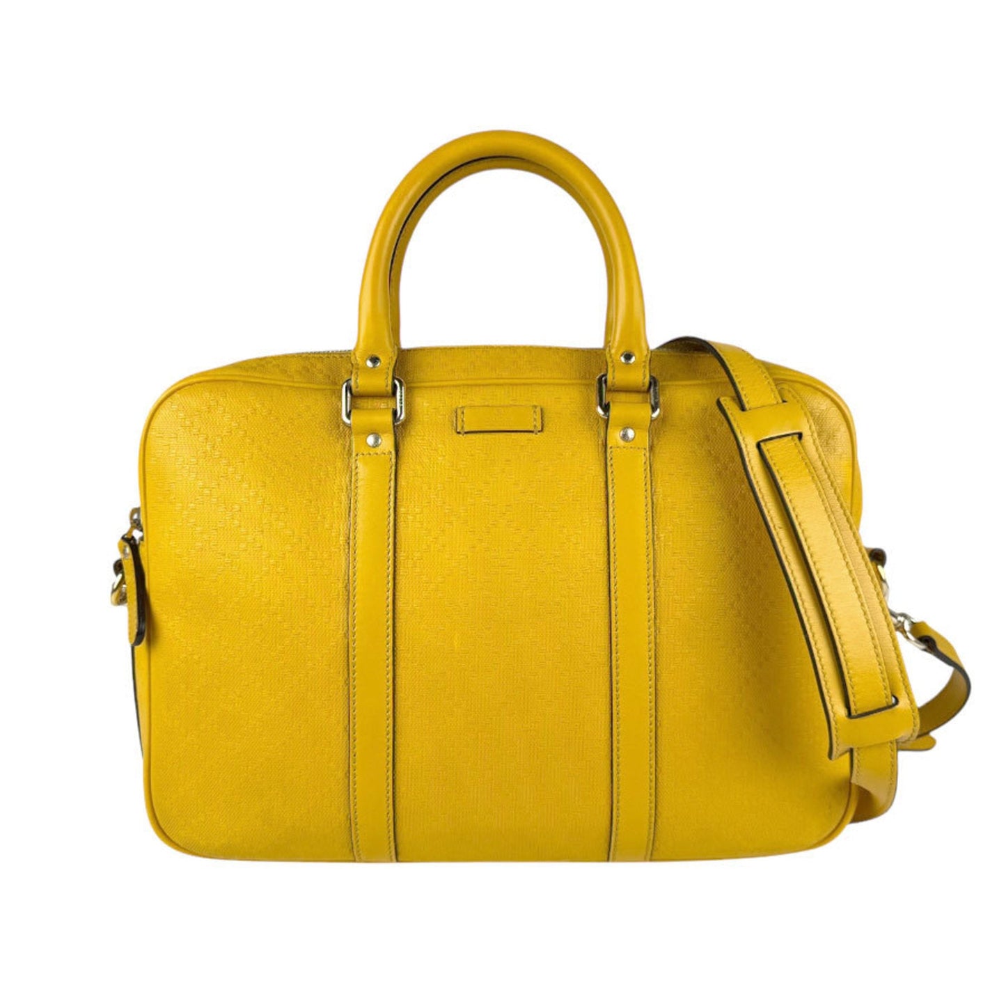 Gucci Yellow Leather Handbag Shoulder Bag