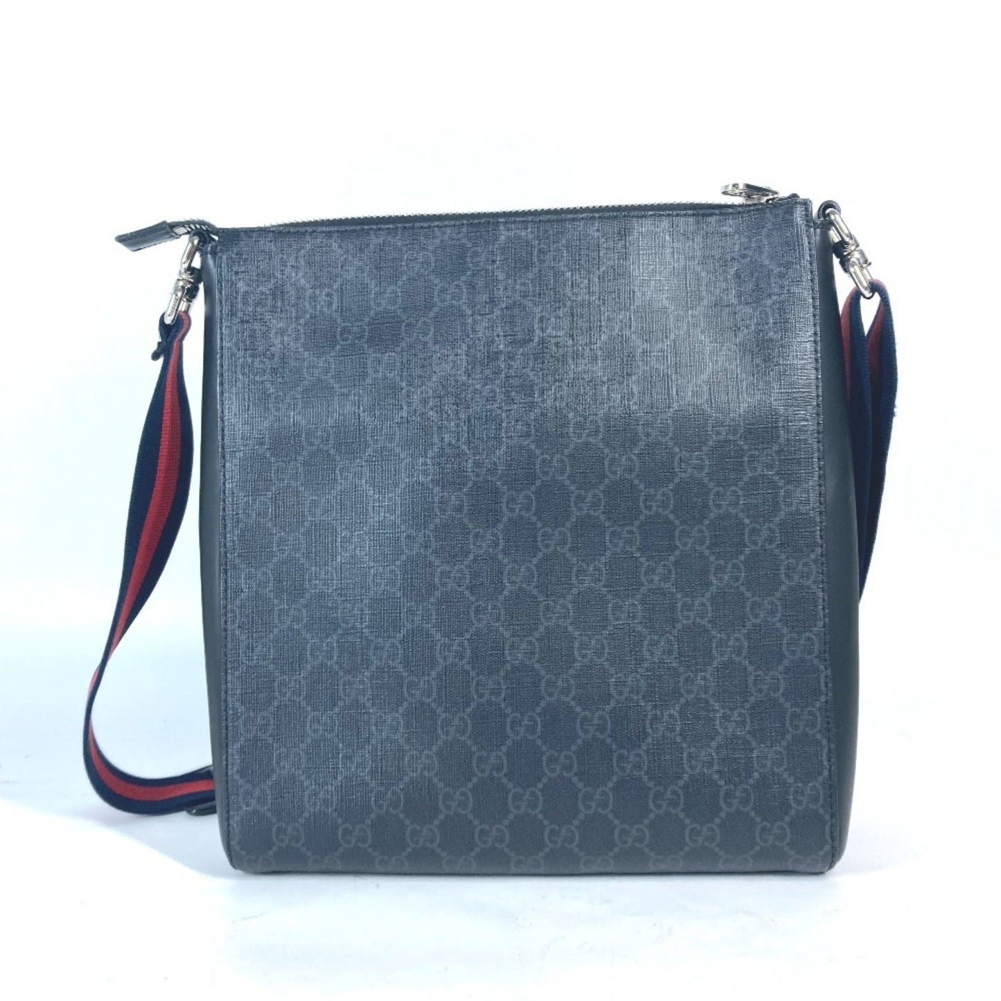 Gucci Black Multi-Color Gg Supreme Messenger Bag Shoulder Bag