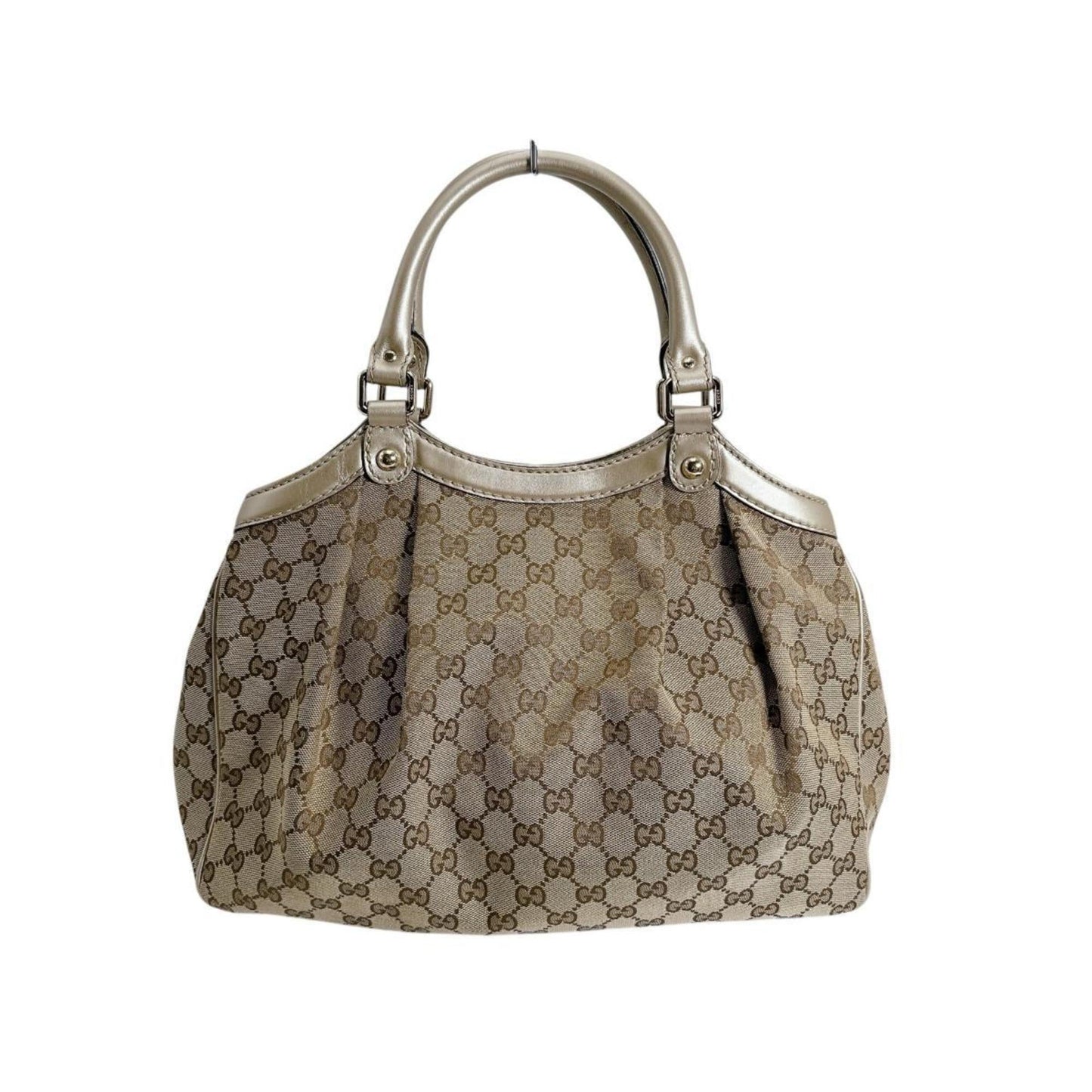 Gucci Gg Canvas Beige Gg Canvas Handbag Tote Bag