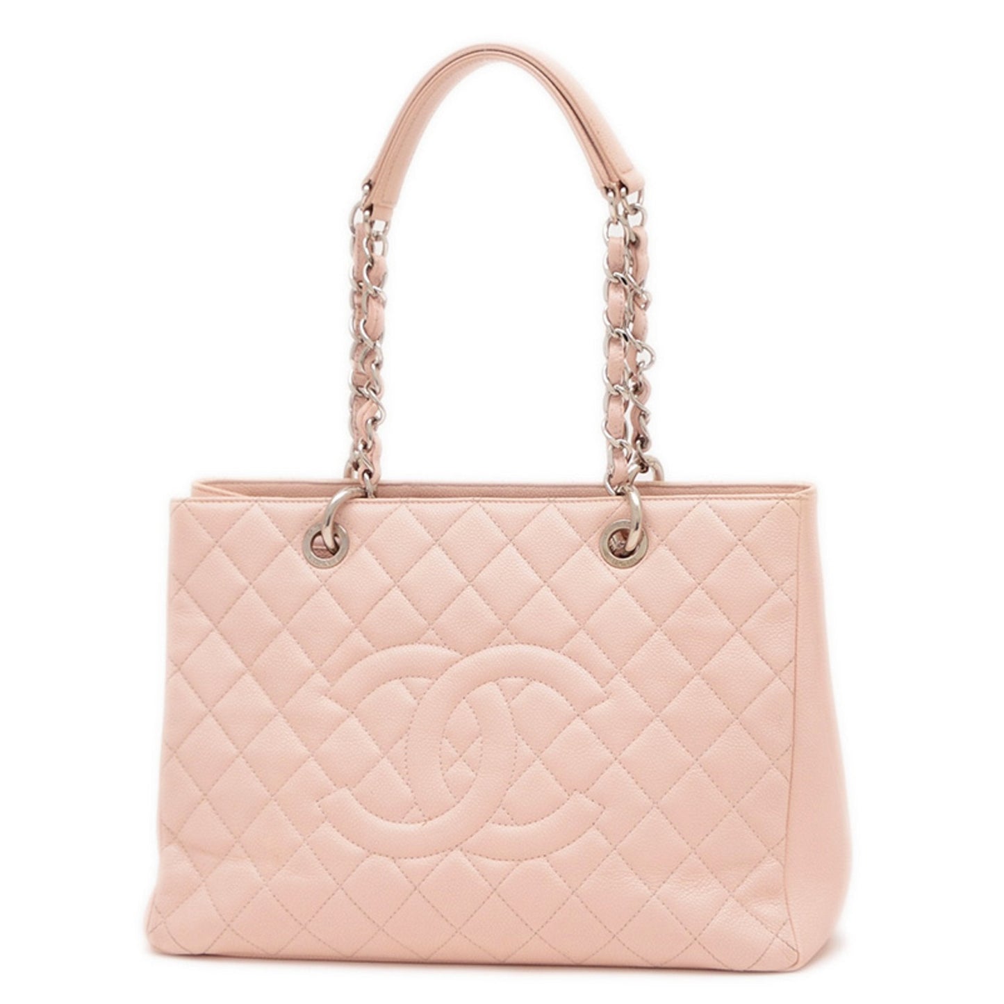 Chanel Pink Grained Calfskin Tote Bag
