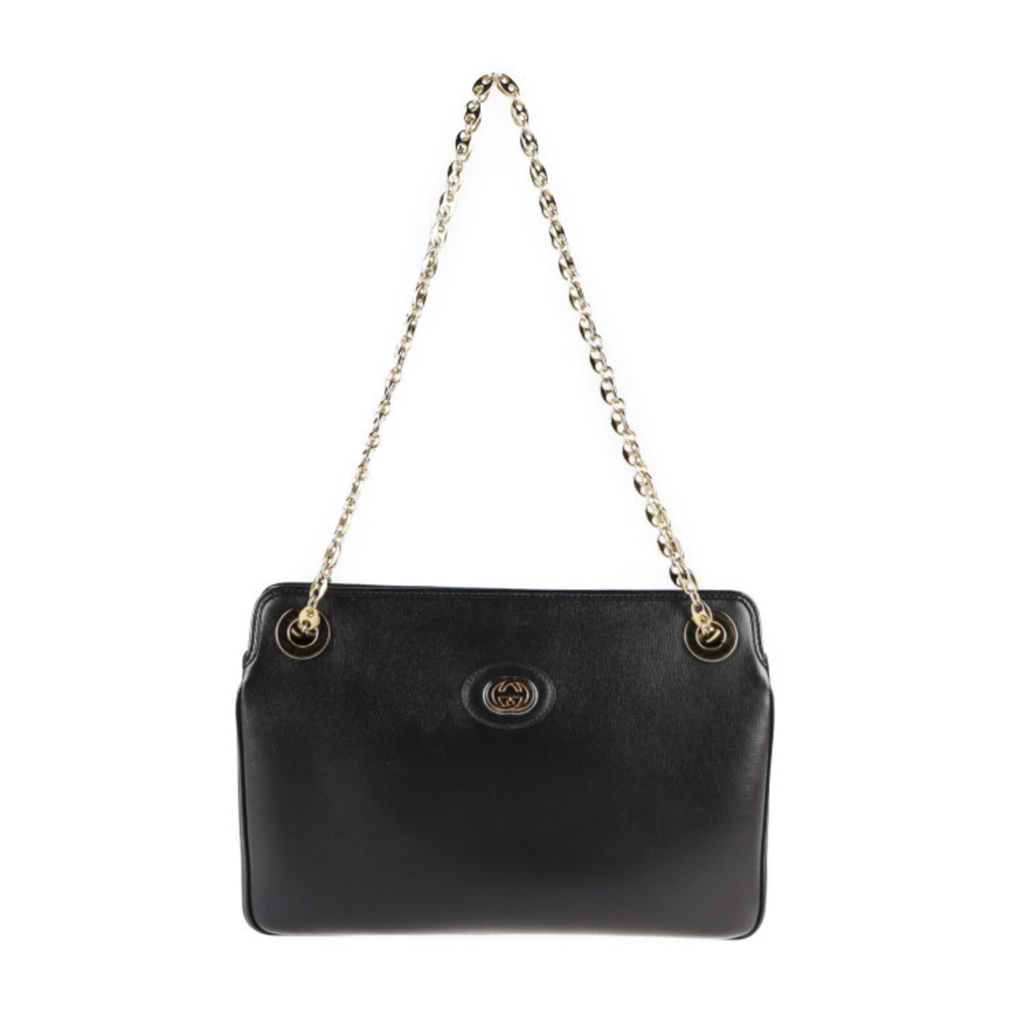 Gucci Black Leather Shoulder Bag
