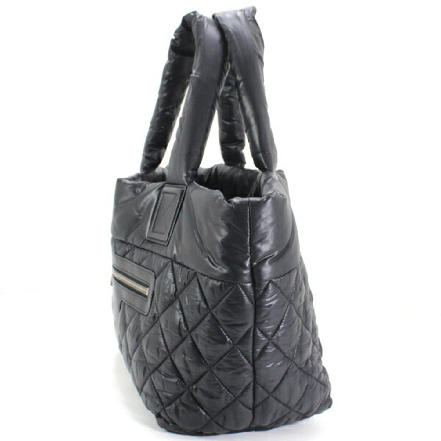 Chanel Black Bordeaux Nylon Handbag Tote Bag