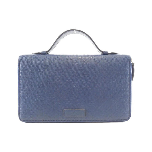 Gucci Blue Leather Long Wallet (Bi-Fold)