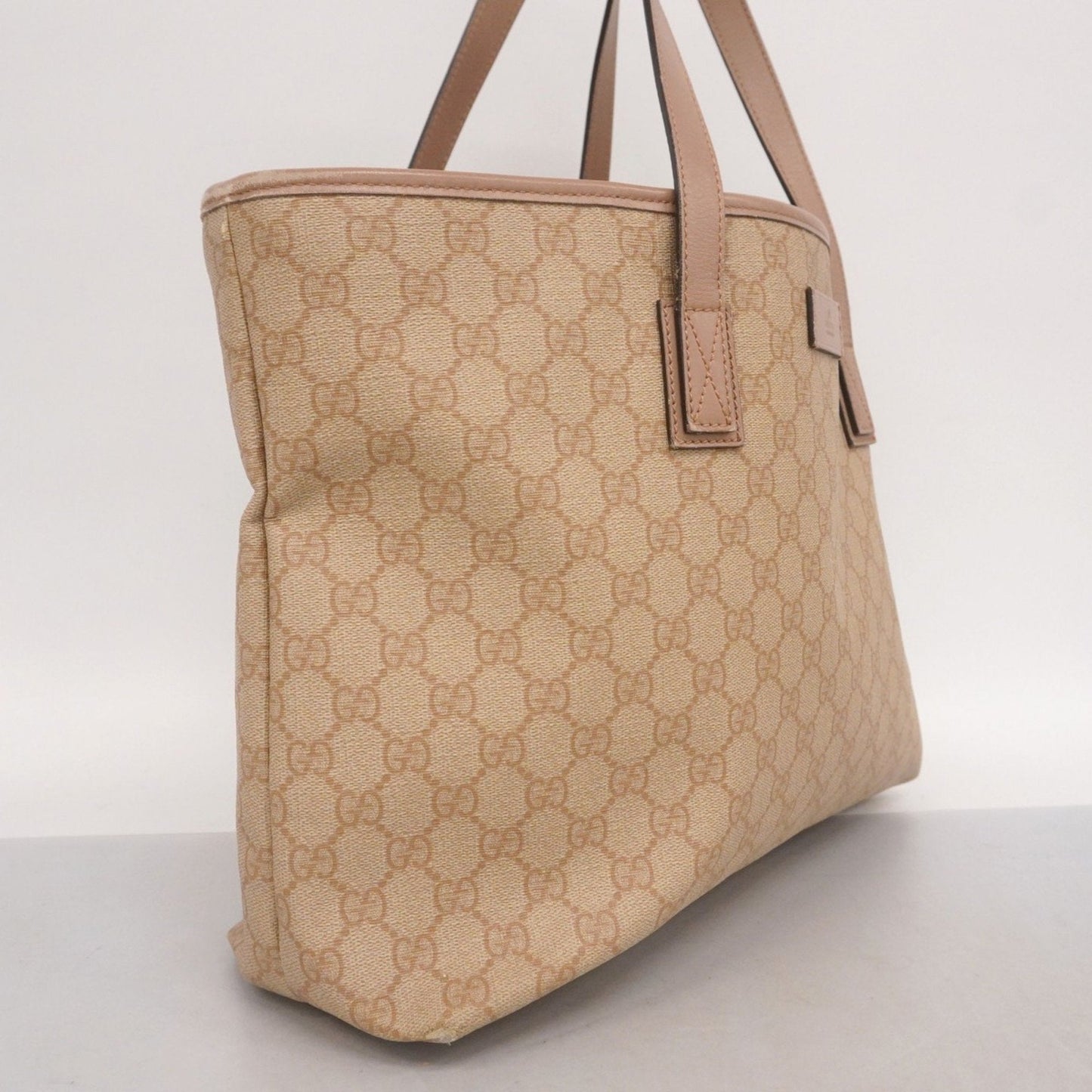 Gucci Beige Pink Pvc Tote Bag