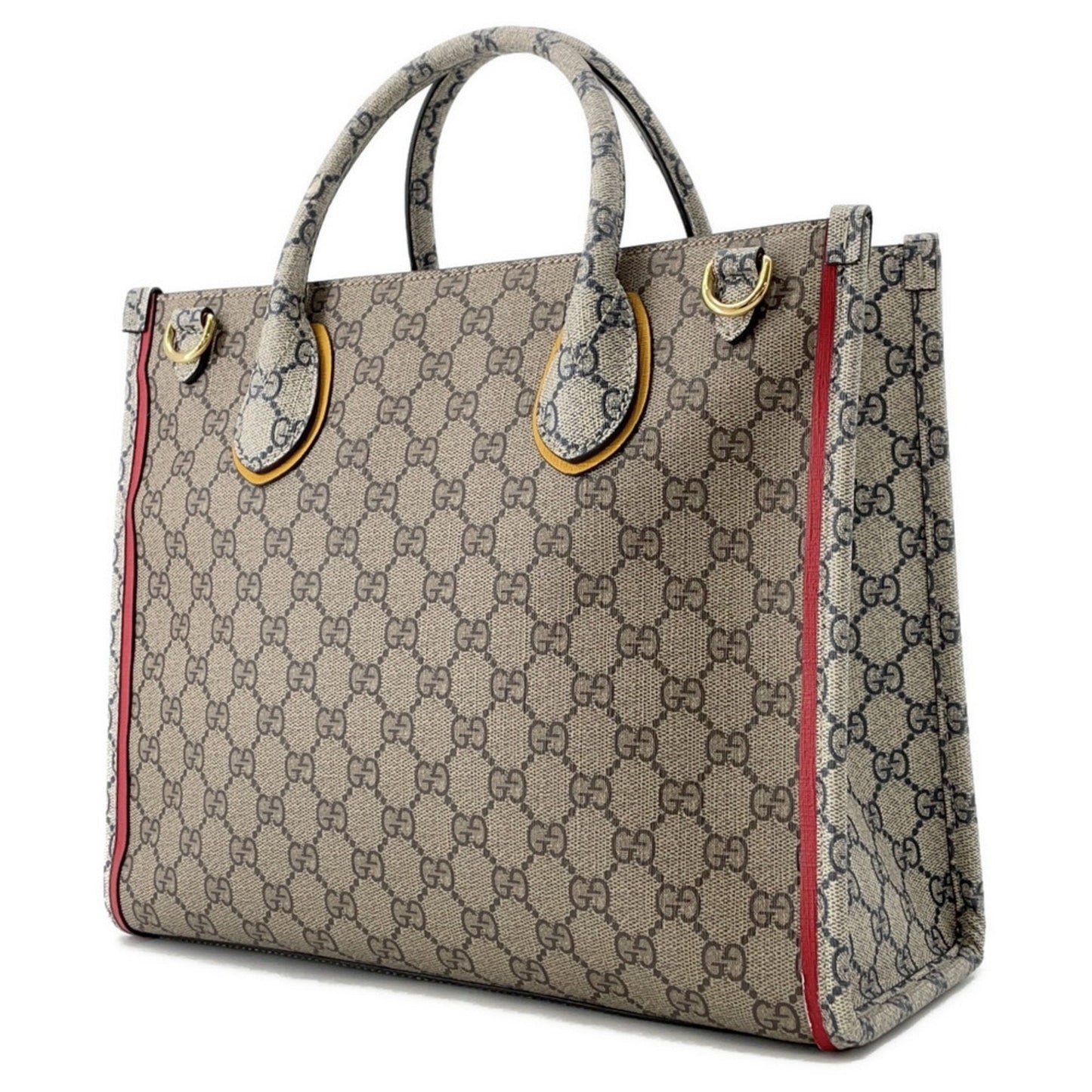 Gucci Beige Multi-Color Gg Supreme Tote Bag