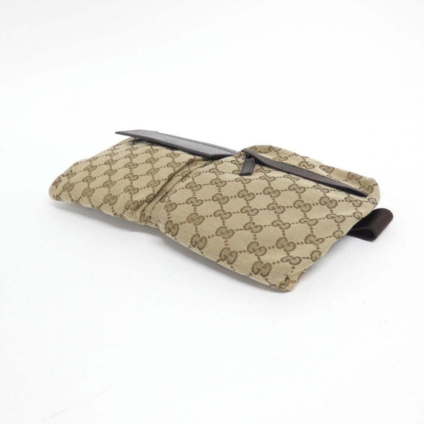 Gucci Beige Brown Gg Canvas Fanny Pack