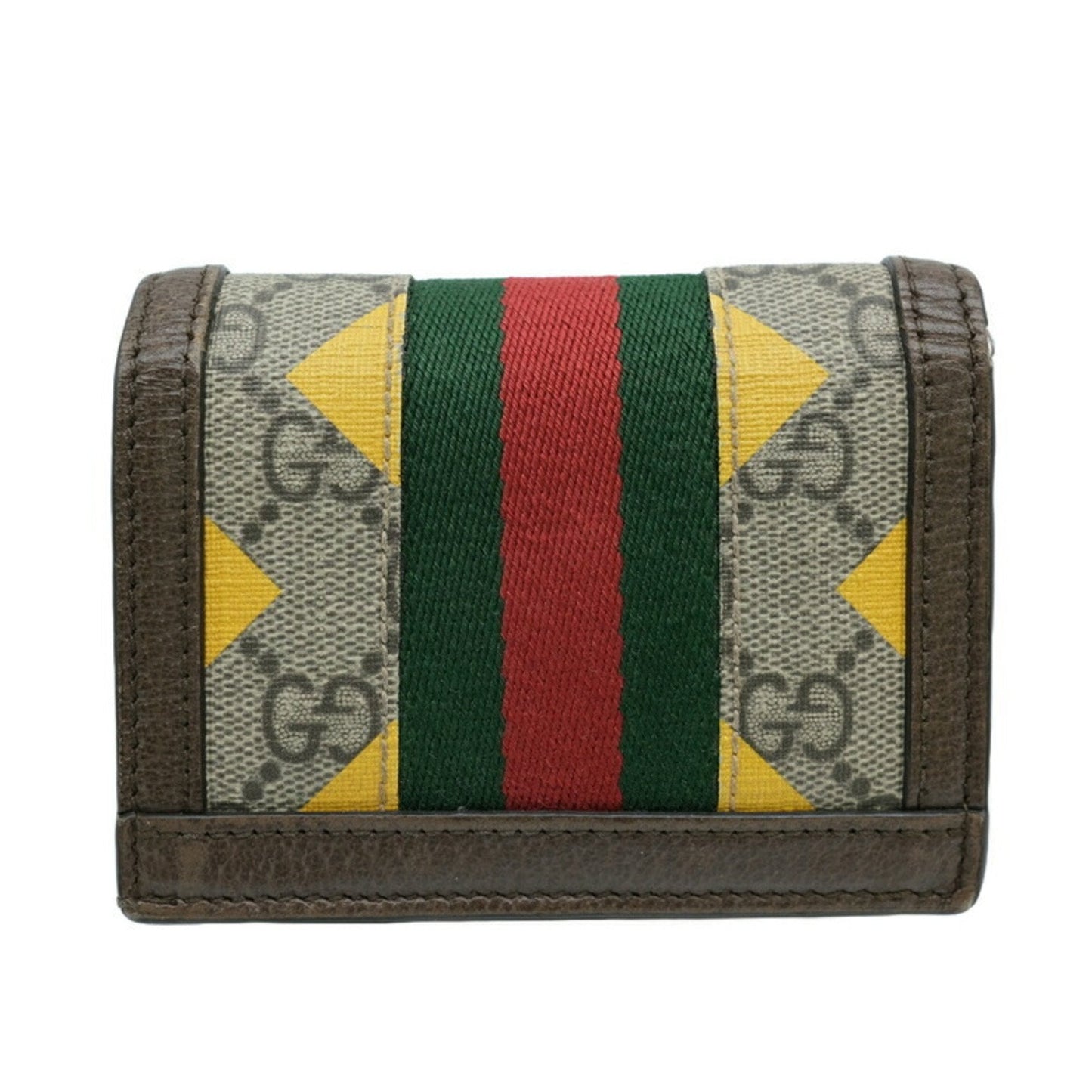 Gucci Beige Brown Multi-Color Gg Supreme Wallet (Bi-Fold)
