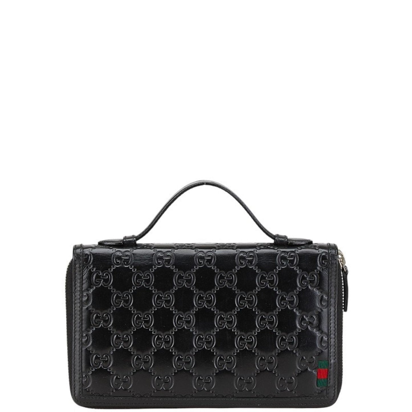 Gucci Black Leather Long Wallet (Bi-Fold)