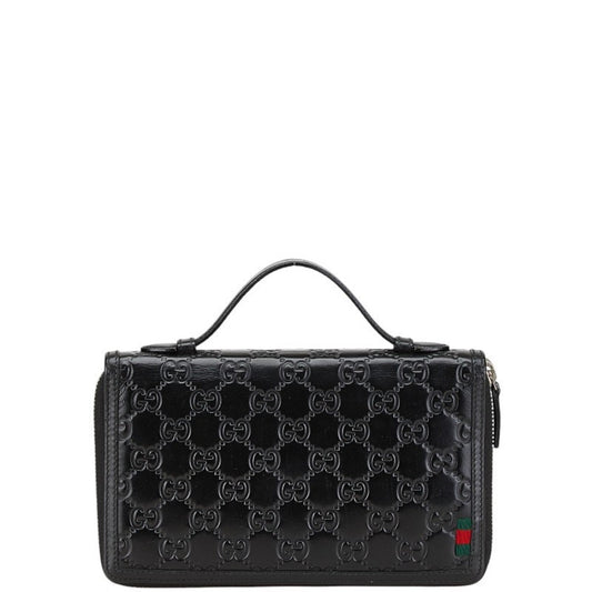 Gucci Black Leather Long Wallet (Bi-Fold)