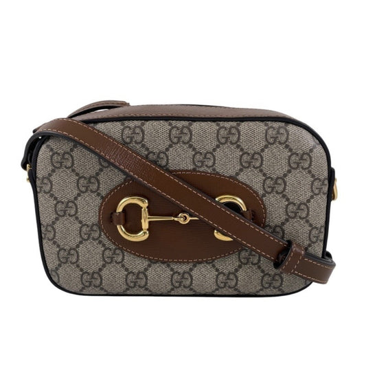 Gucci Beige Pvc Leather Shoulder Bag