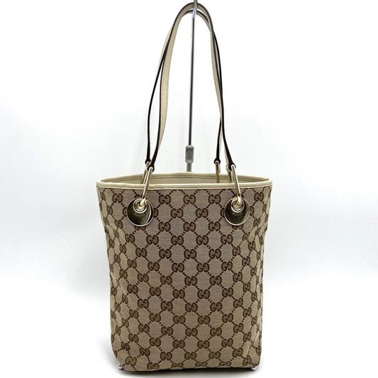Gucci Gg Canvas Beige Gg Canvas Shoulder Bag Tote Bag