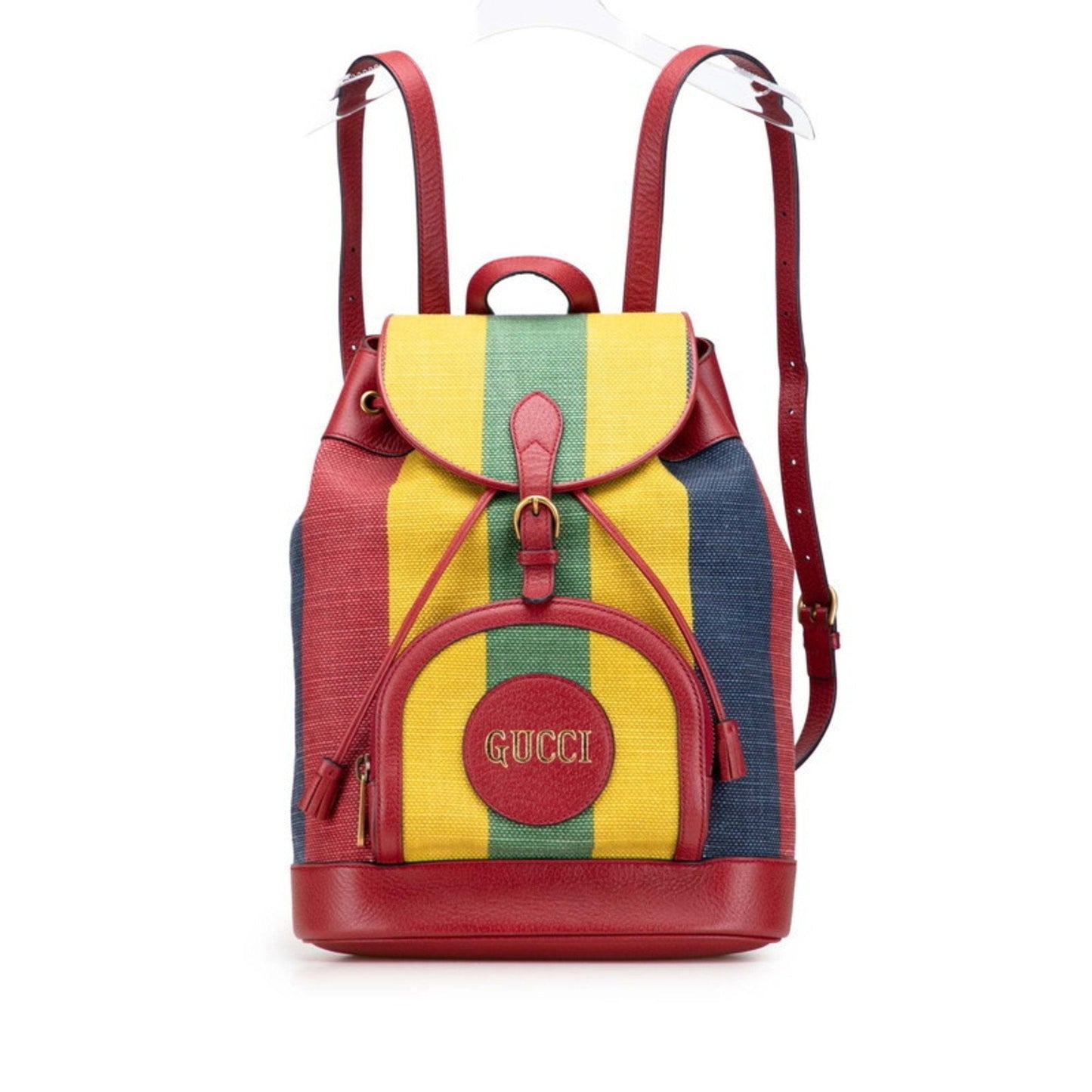 Gucci Multi-Color Red Color Canvas Leather Backpack