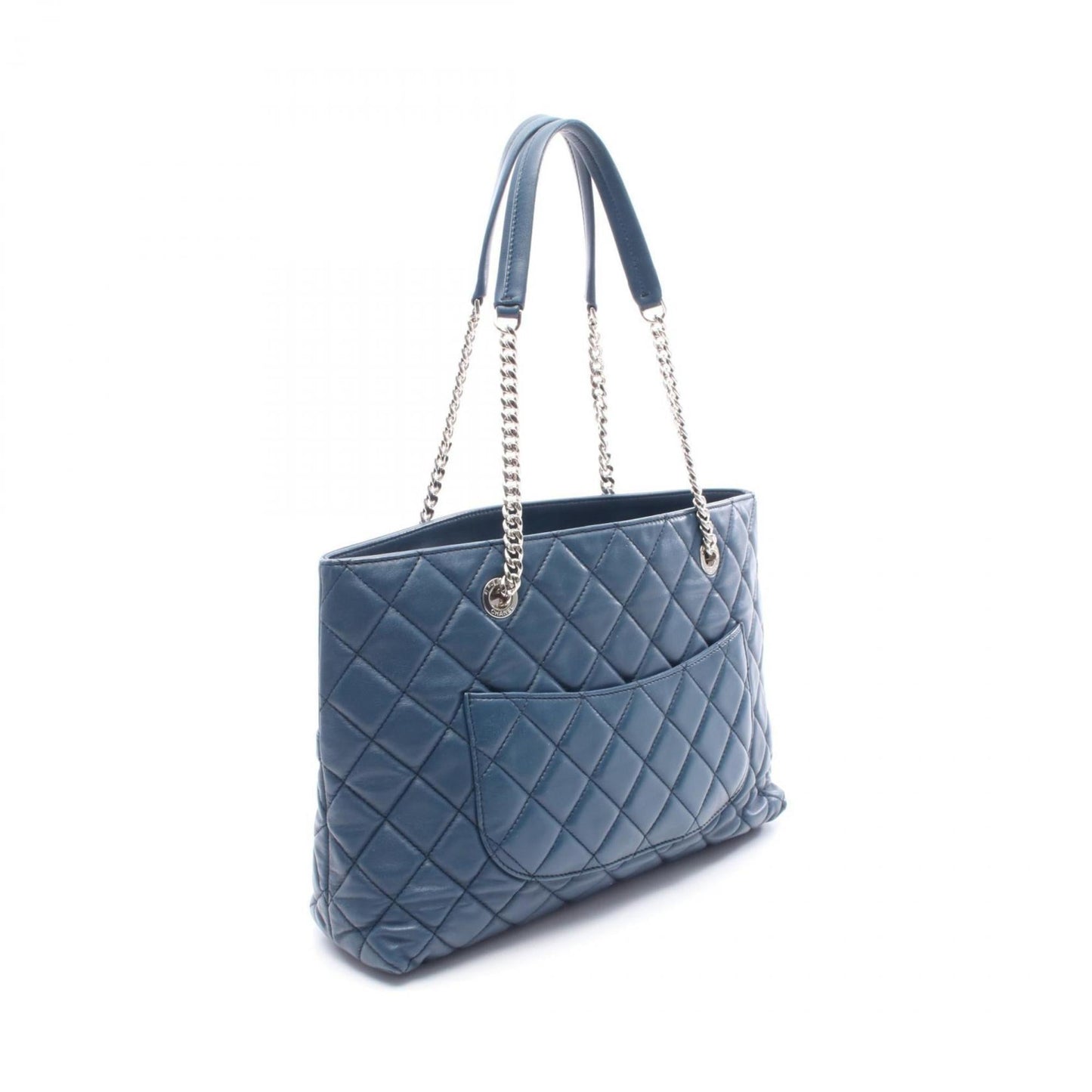 Chanel Blue Leather Tote Bag