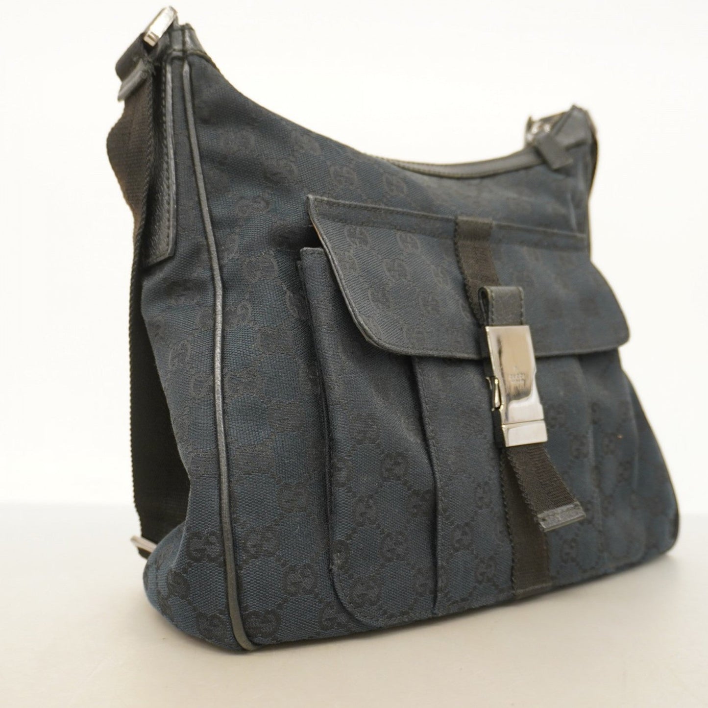 Gucci Black Canvas Shoulder Bag