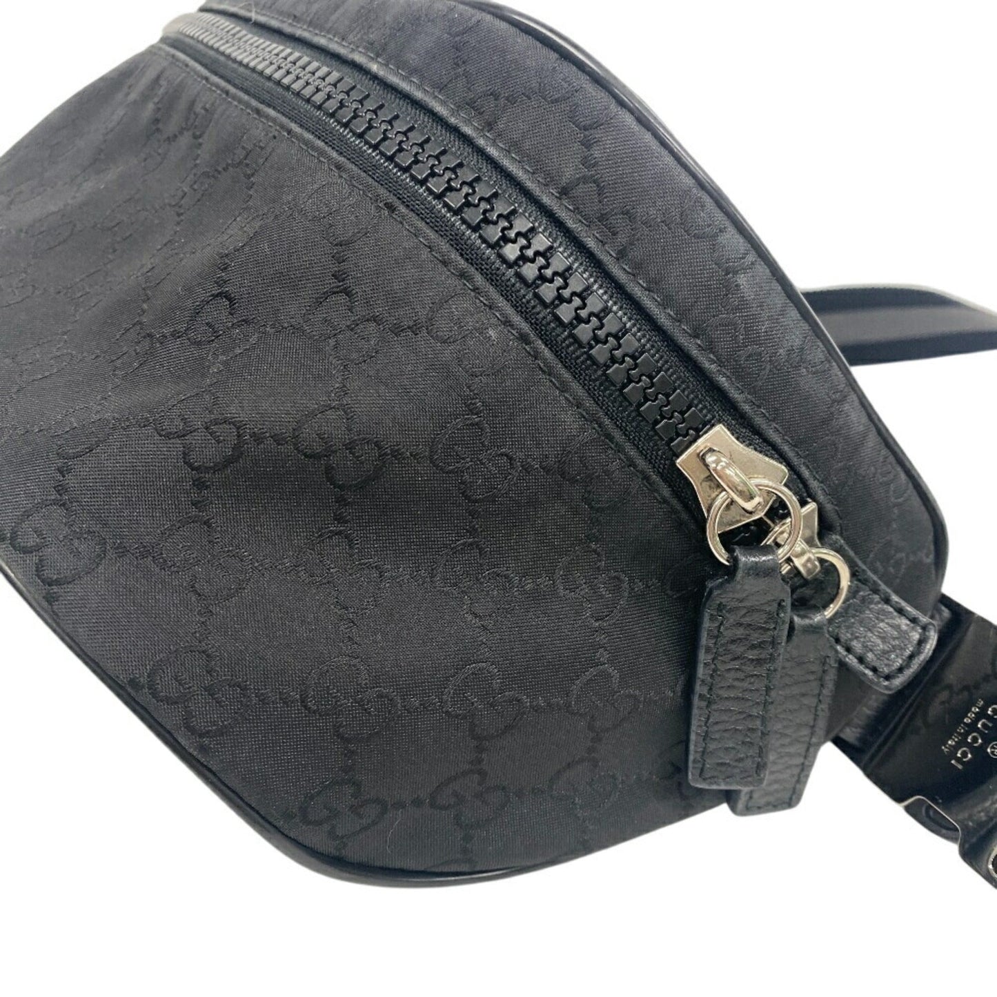 Gucci Black Nylon Leather Sling Bag