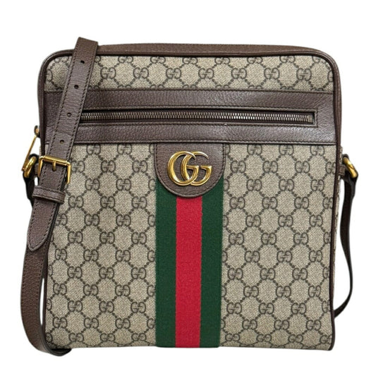 Gucci Beige Brown Gg Supreme Shoulder Bag