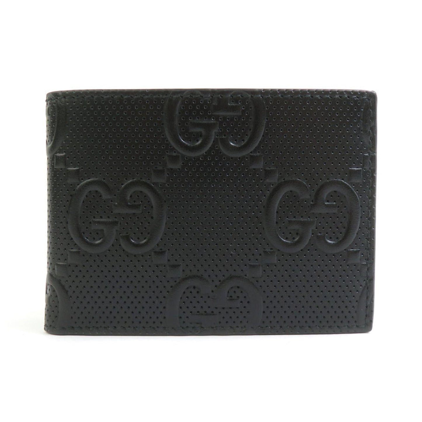Gucci Black Leather Long Bill Wallet (Bi-Fold)