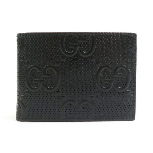Gucci Black Leather Long Bill Wallet (Bi-Fold)