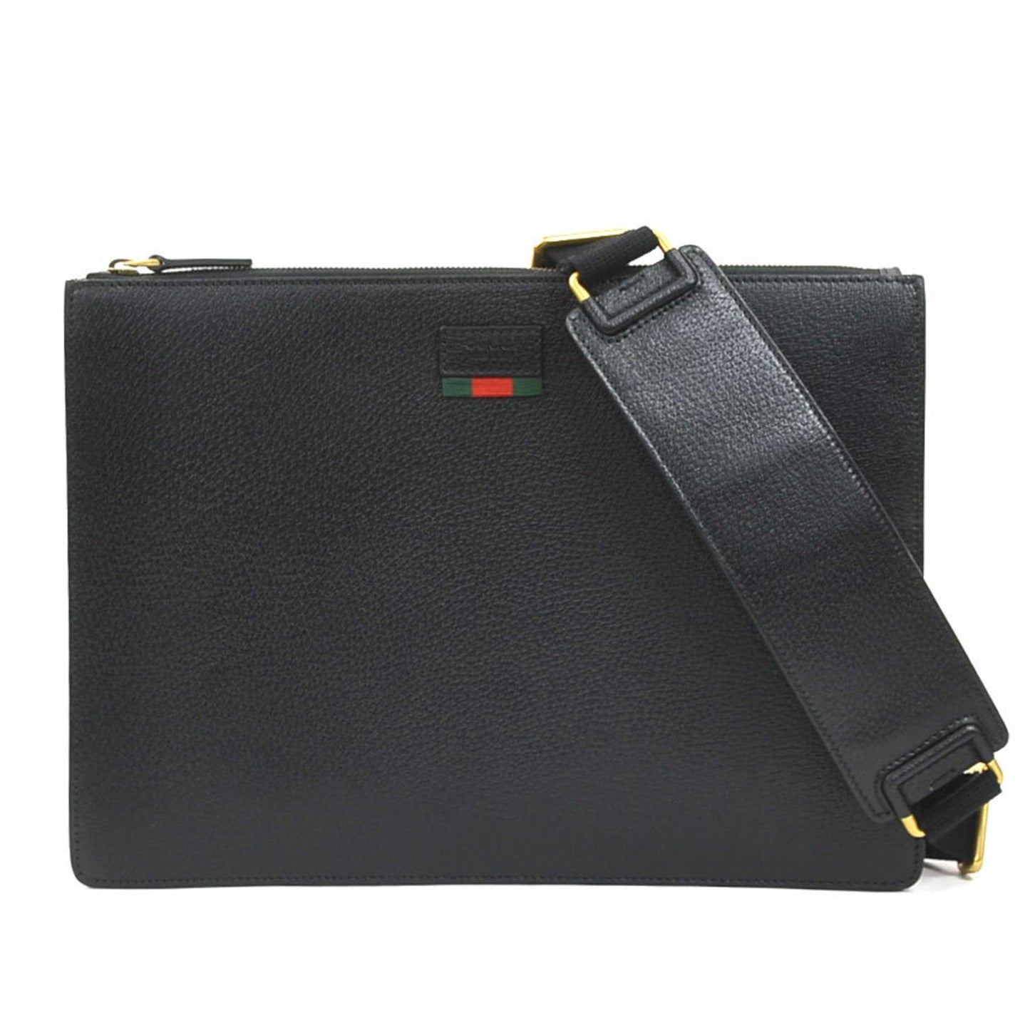 Gucci Black Leather Clutch Bag Shoulder Bag