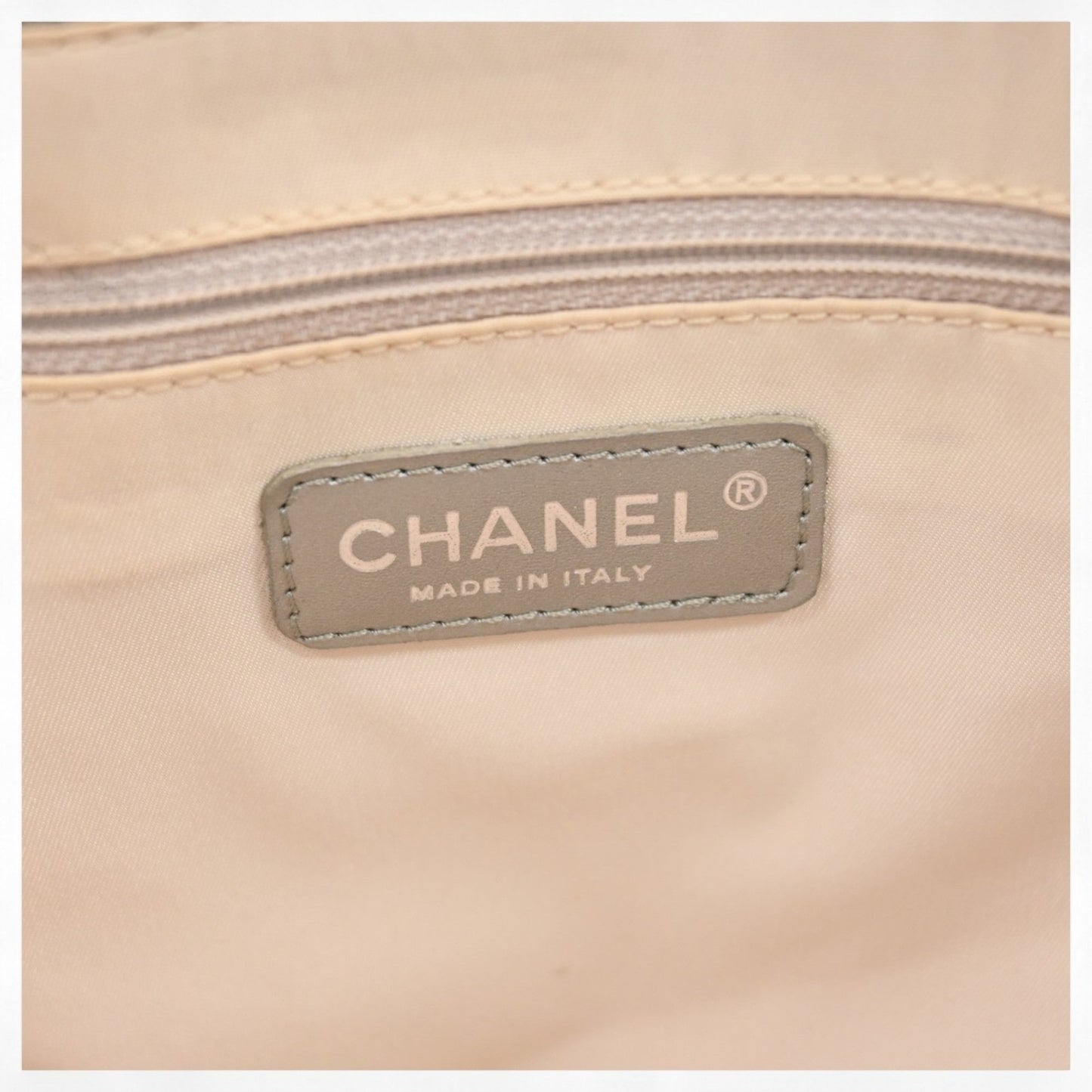 Chanel Silver New Travel Line Handbag Shoulder Bag Tote Bag