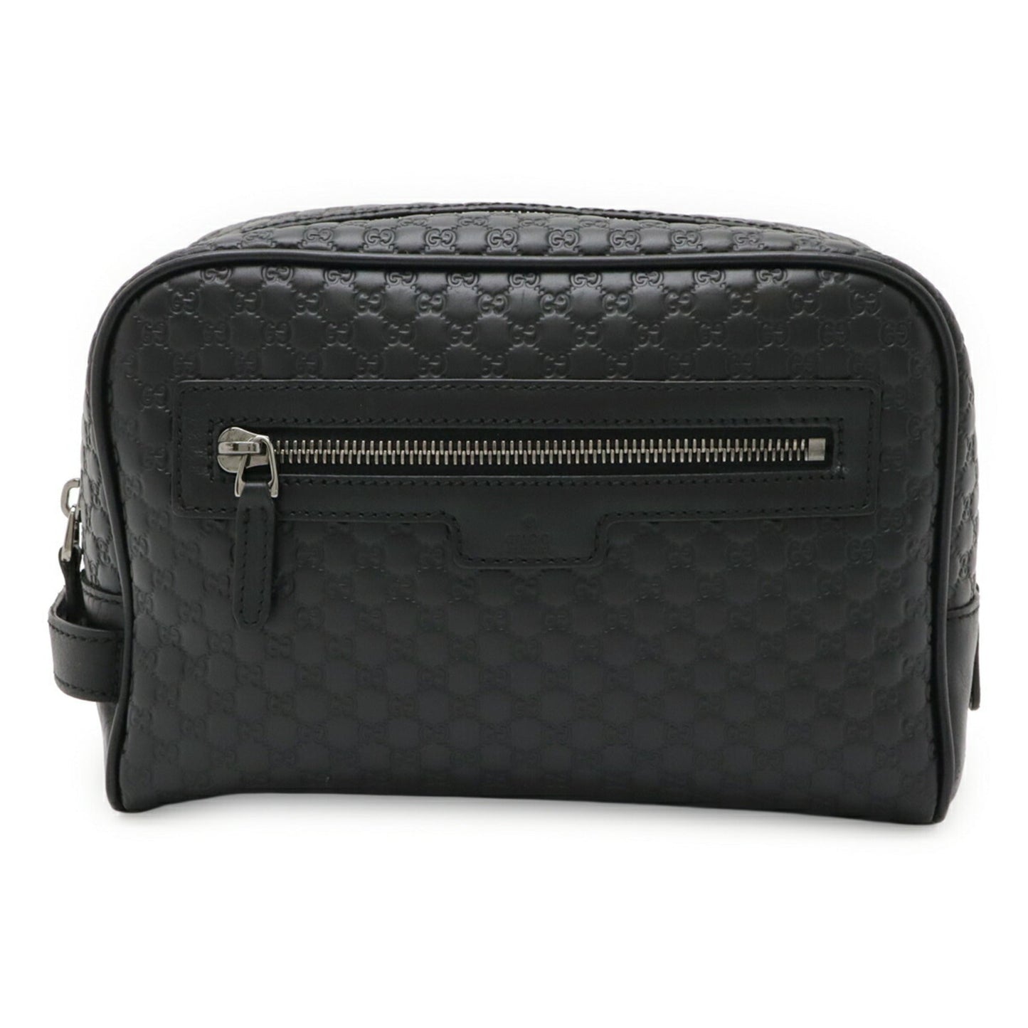 Gucci Black Leather Clutch Bag Handbag