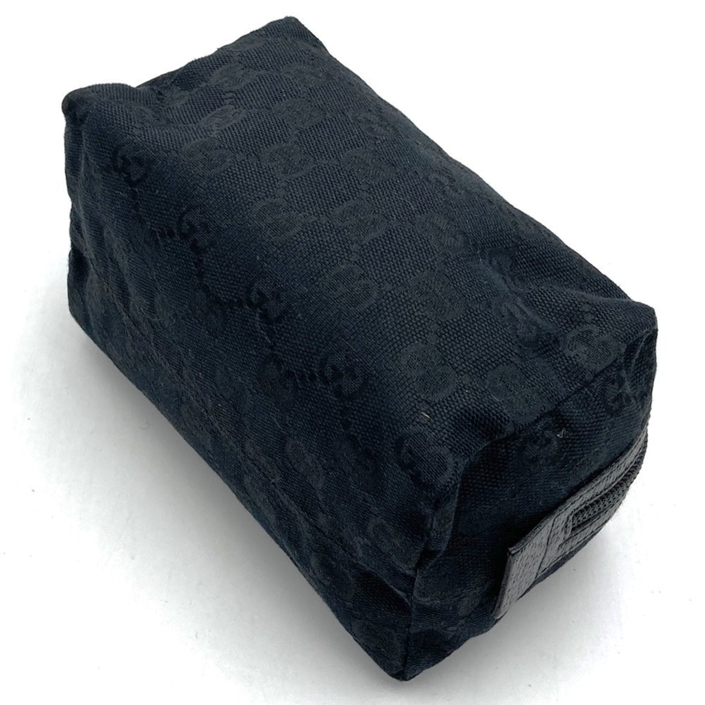 Gucci Black Gg Canvas Pouch