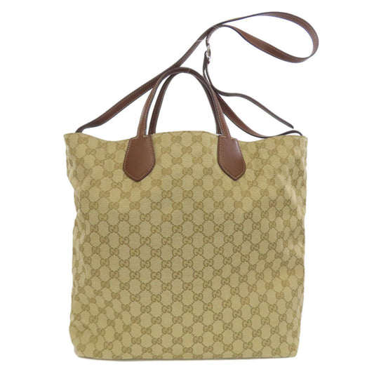 Gucci Brown Canvas Tote Bag