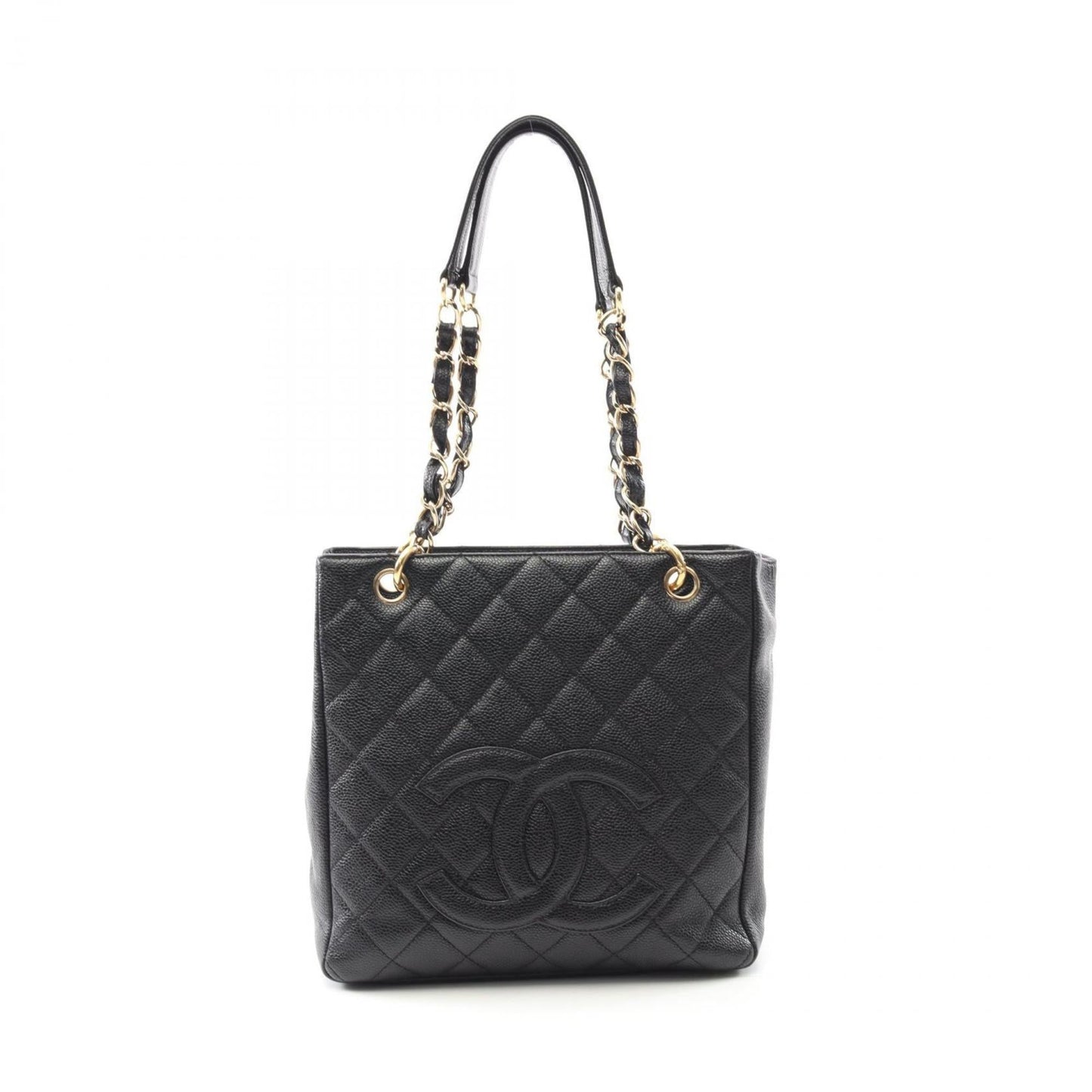Chanel Black Grained Calfskin Tote Bag