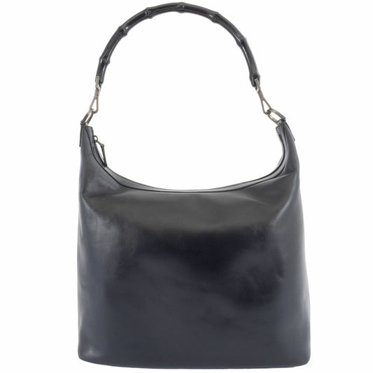 Gucci Bamboo Black Leather Shoulder Bag