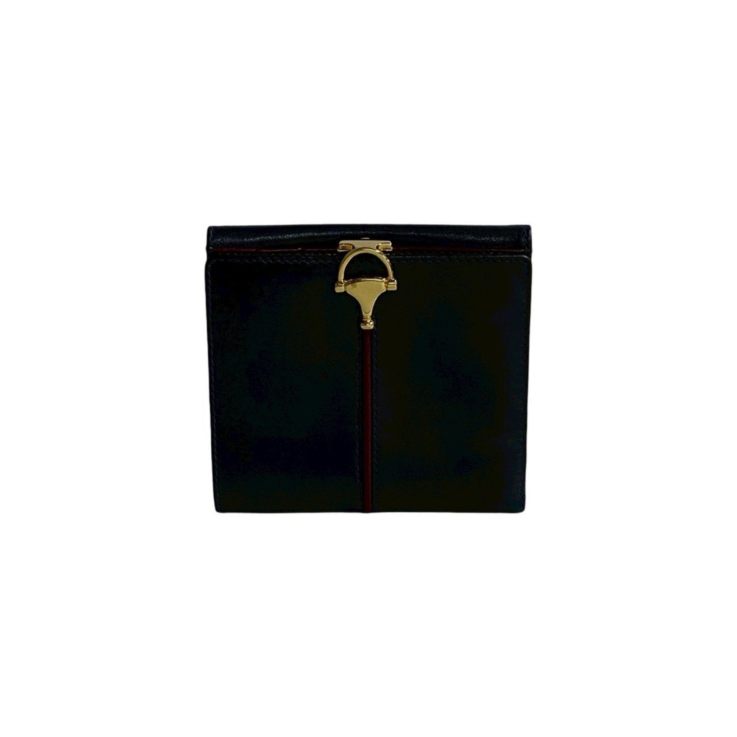 Gucci Navy Wine Leather Wallet (Bi-Fold)