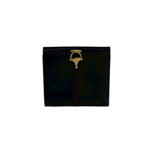 Gucci Navy Wine Leather Wallet (Bi-Fold)