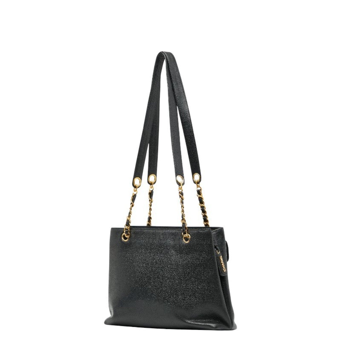 Chanel Black Grained Calfskin Tote Bag
