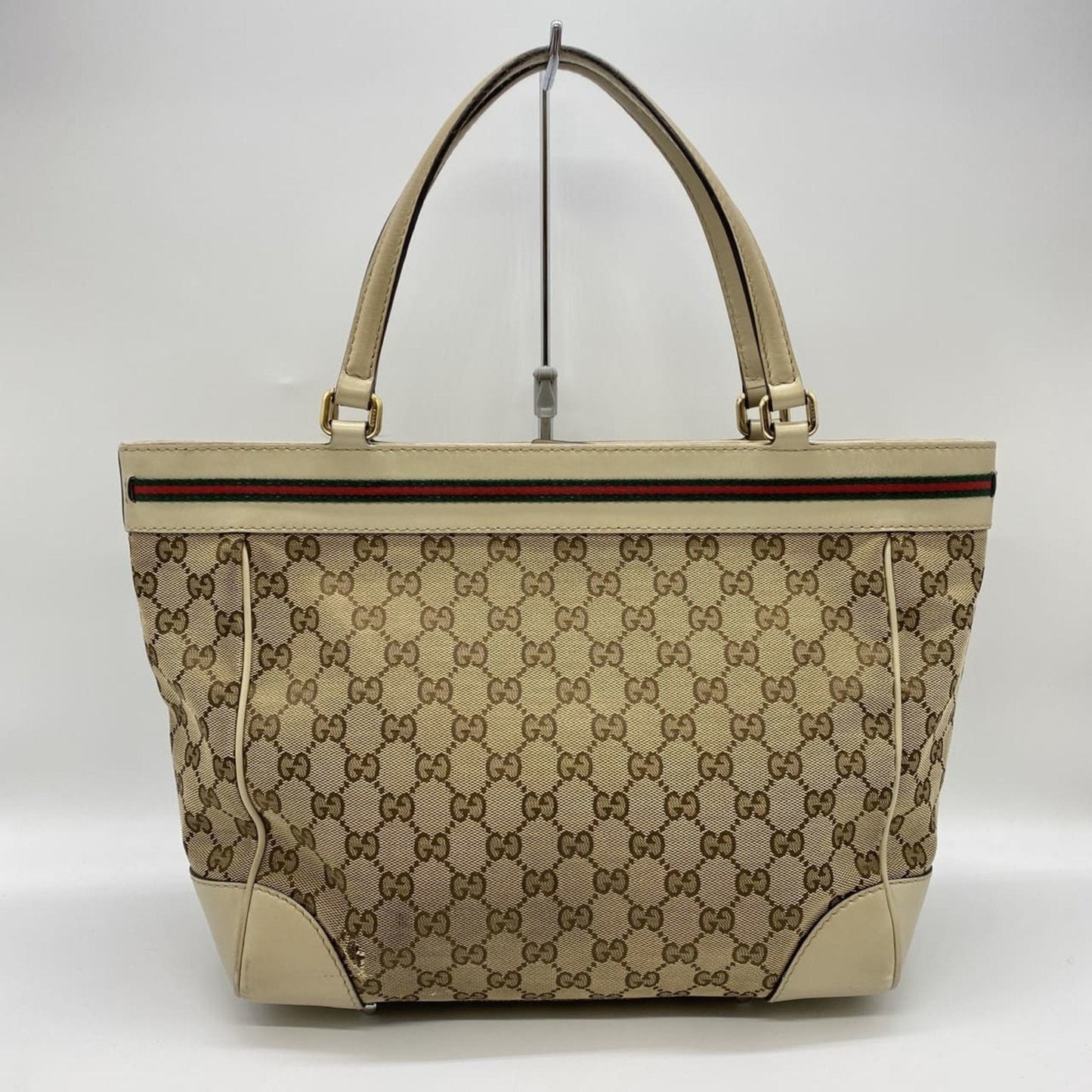 Gucci Gg Canvas Beige Gg Canvas Handbag Tote Bag