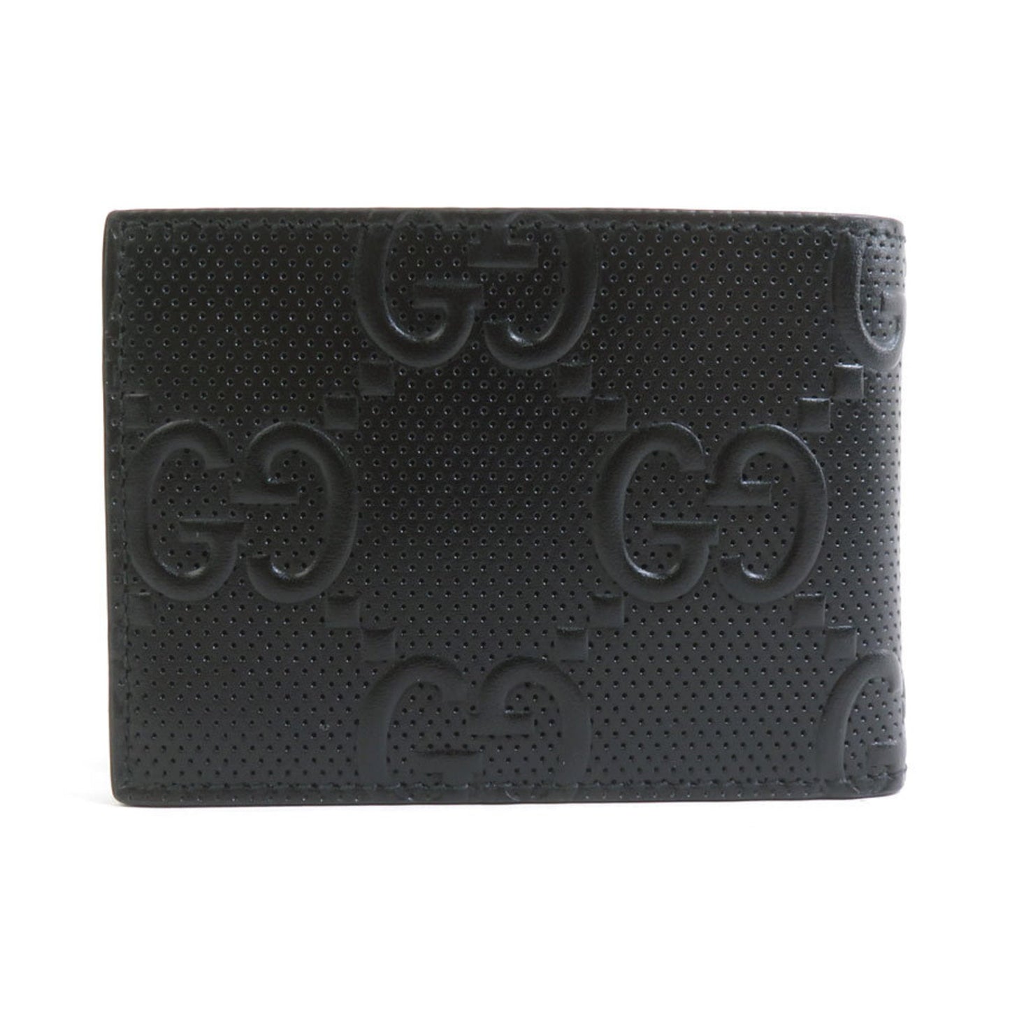 Gucci Black Leather Long Bill Wallet (Bi-Fold)