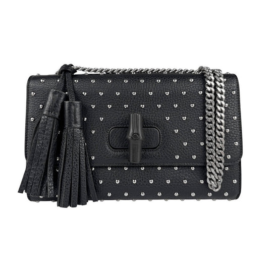 Gucci Black Leather Shoulder Bag