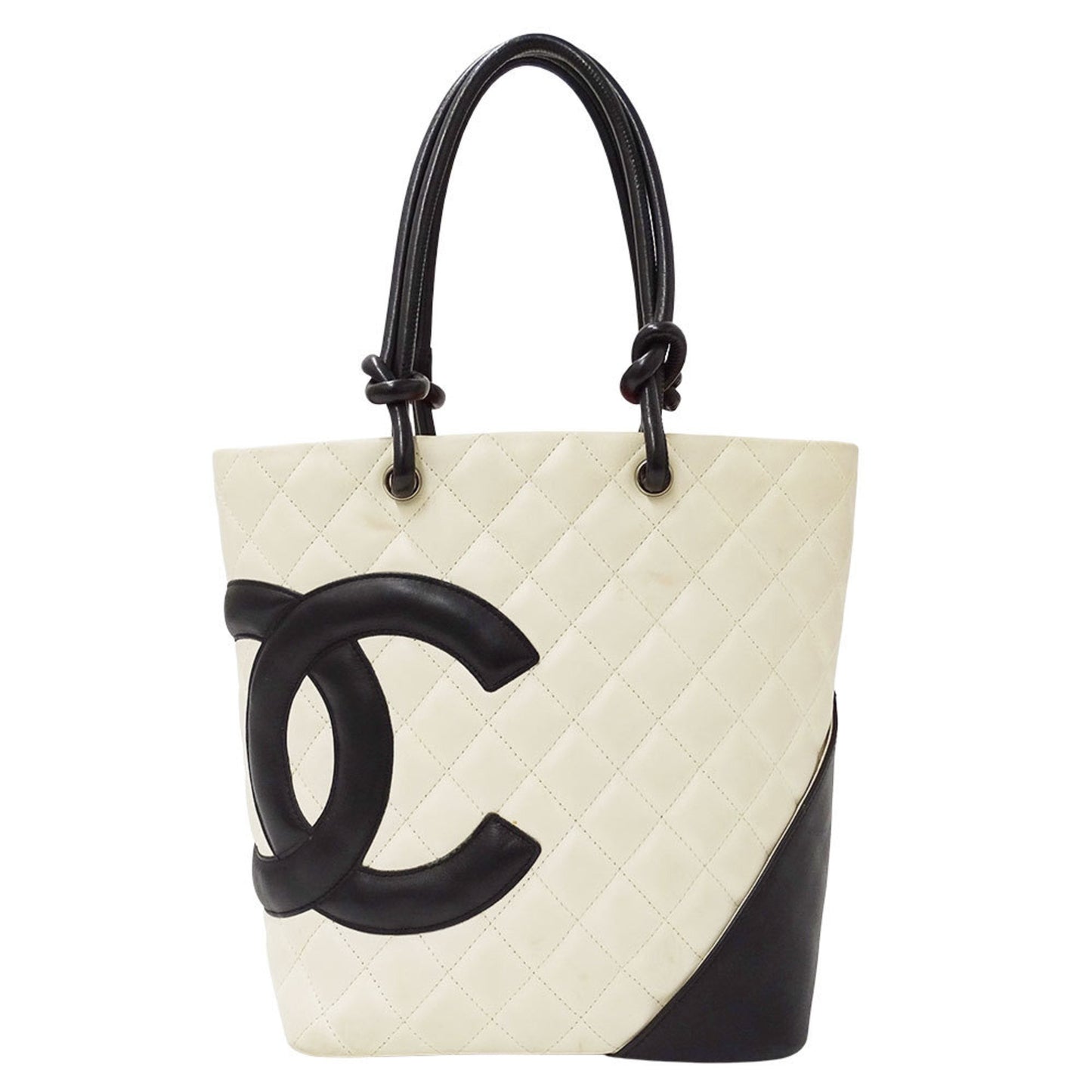 Chanel Black White Cambon Ligne Tote Bag