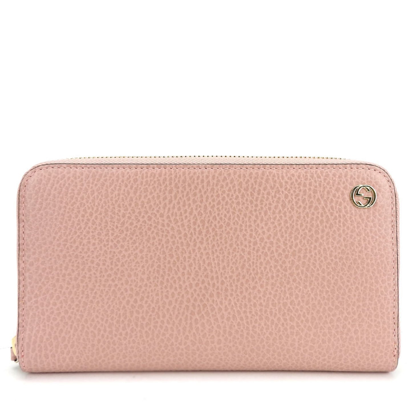 Gucci Pink Leather Long Wallet (Bi-Fold)