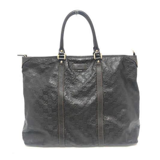 Gucci Brown Leather Handbag Tote Bag