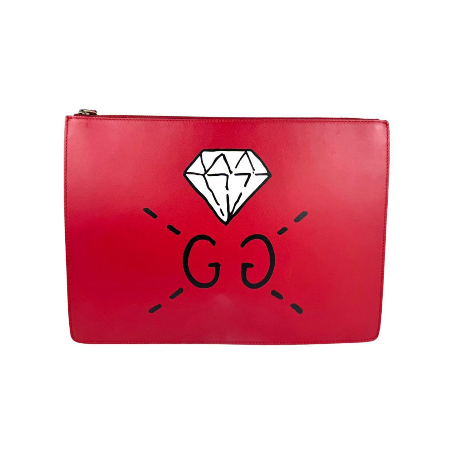 Gucci Red Color Leather Shoulder Bag