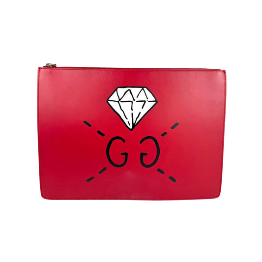 Gucci Red Color Leather Shoulder Bag