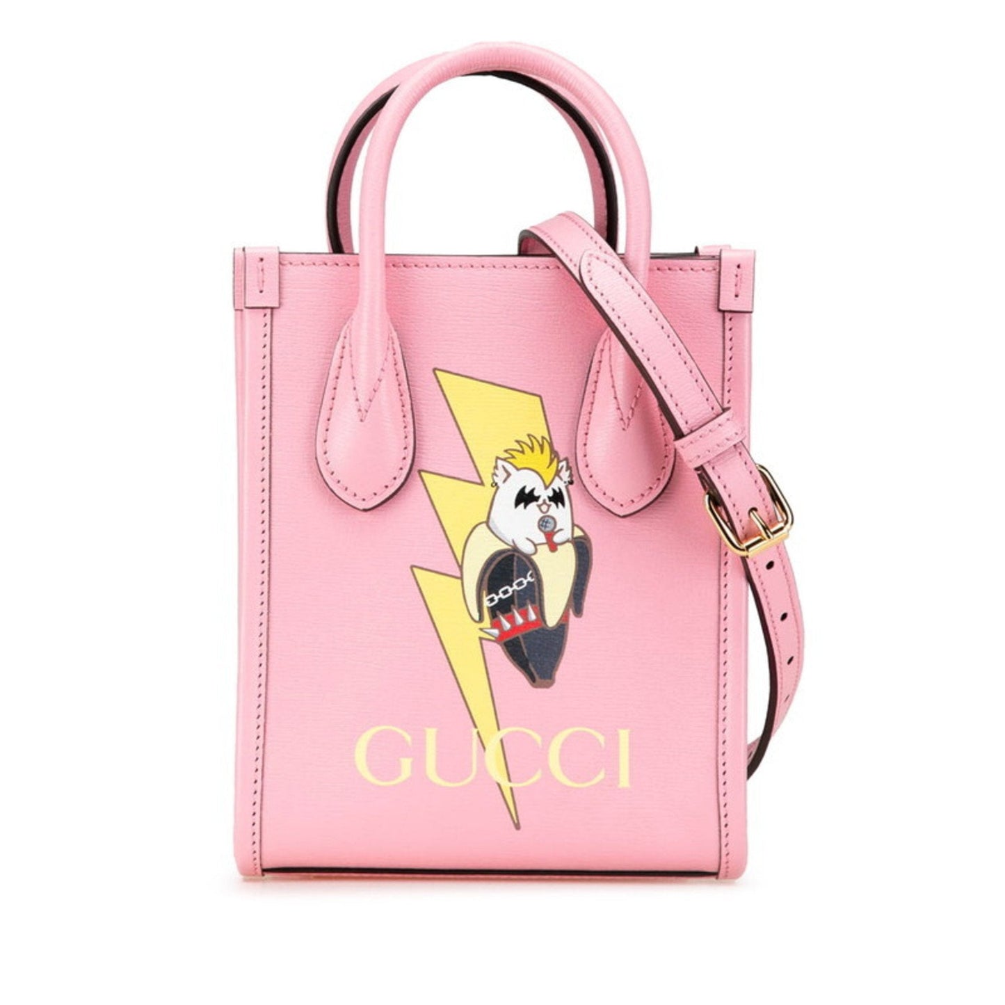 Gucci Multi-Color Pink Leather Handbag Shoulder Bag