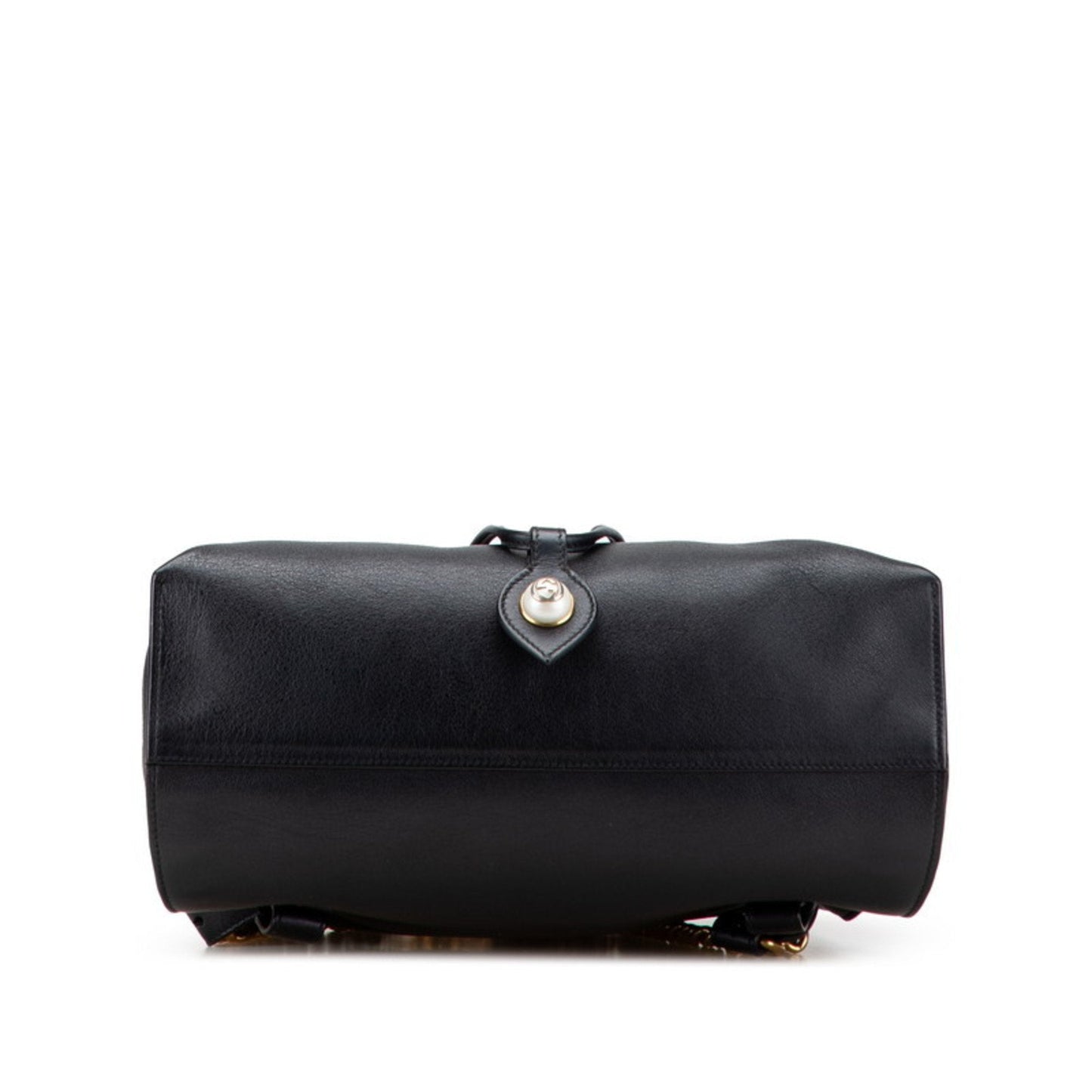 Gucci Animalier Black Green White Leather Backpack