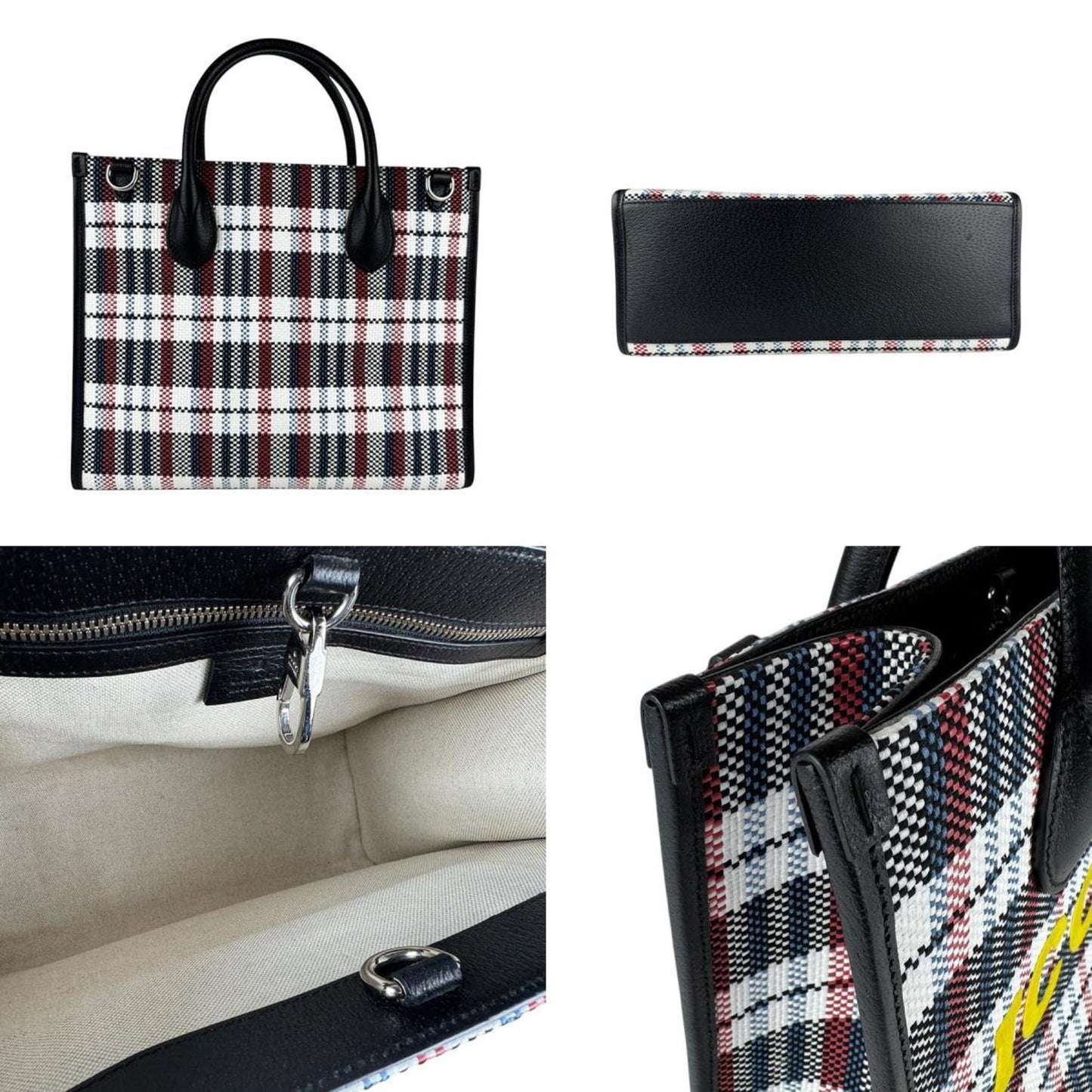 Gucci Multi-Color Nylon Canvas Handbag Shoulder Bag